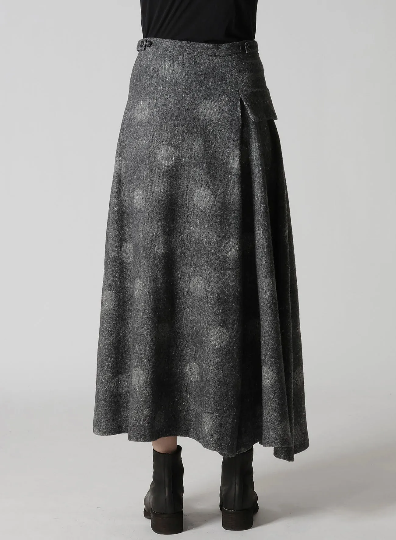 WOOL SHADOW DOT FLARE PANTS sold by Yohji Yamamoto product image thumbnail 5