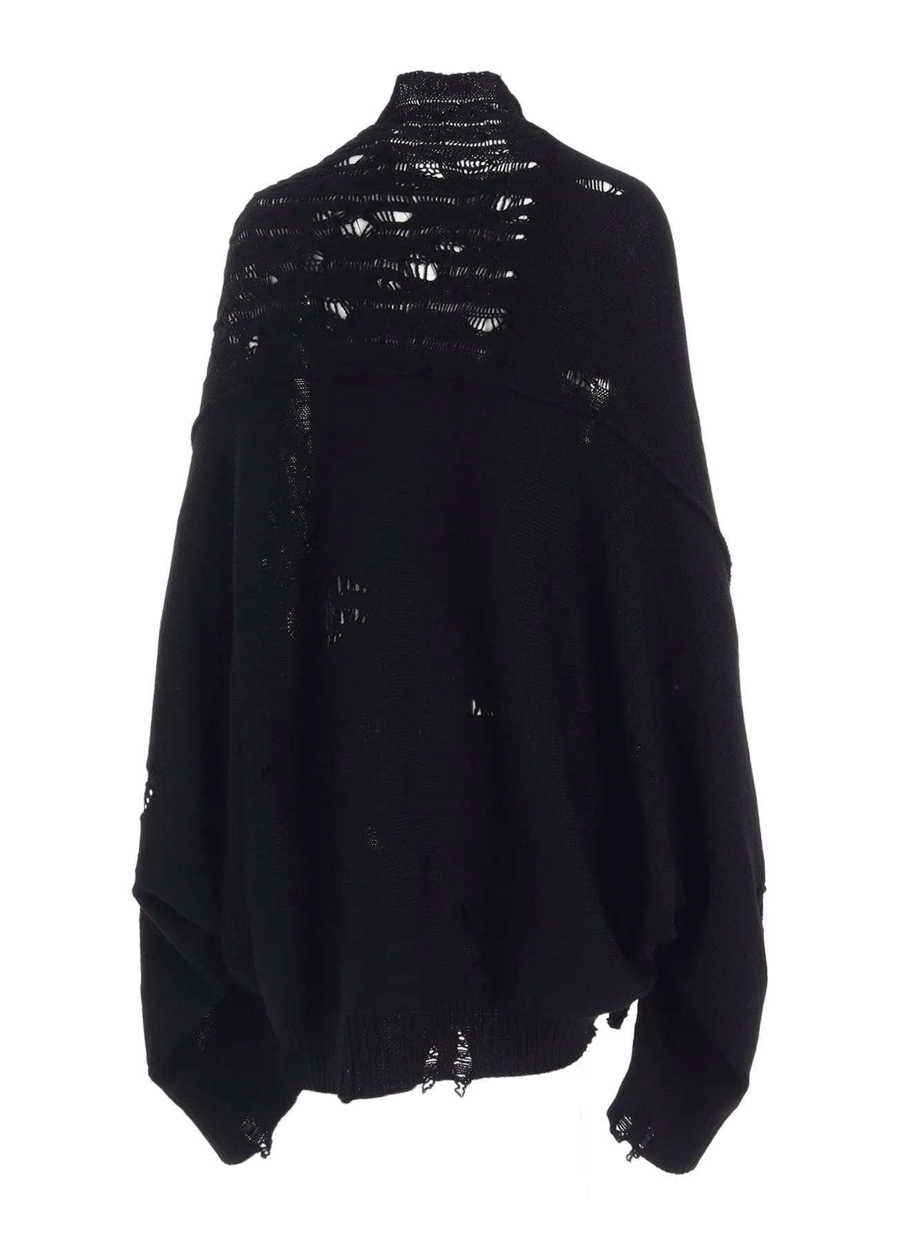5G1P COMBINATION PATTERN DAMAGED DETAIL CARDIGAN sold by Yohji Yamamoto product image thumbnail 4