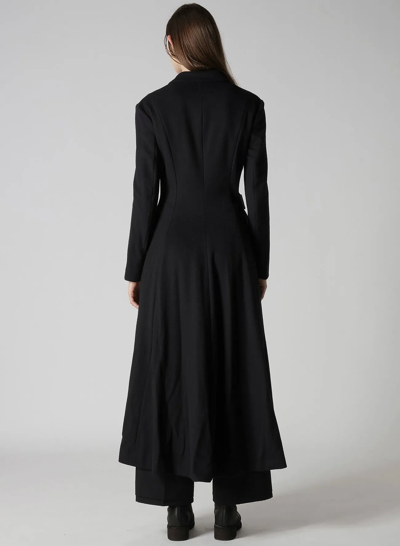 W/Ca BEAVER CLOTH WAIST BELT D COAT sold by Yohji Yamamoto product image thumbnail 5