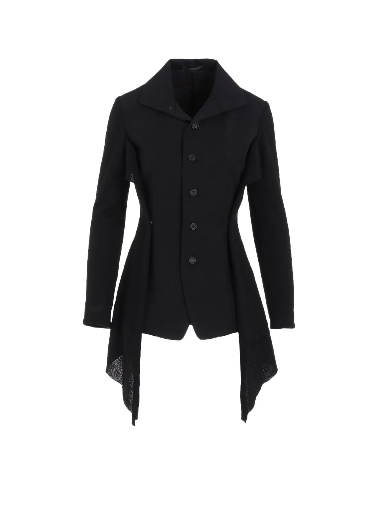 WOOL GABARDINE COMBINATION JACKET sold by Yohji Yamamoto