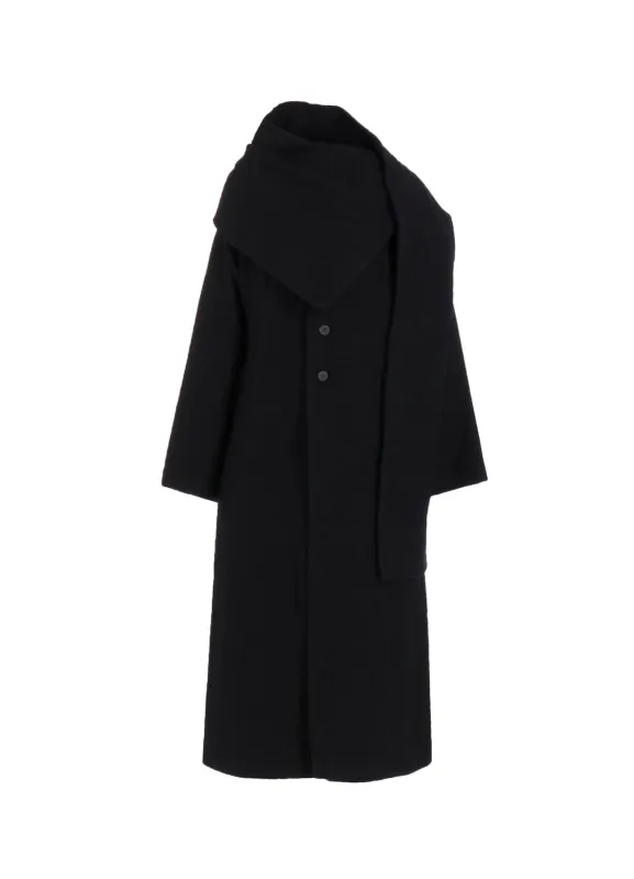 WOOL VIYELLA REVERSIBLE STOLE D COAT sold by Yohji Yamamoto