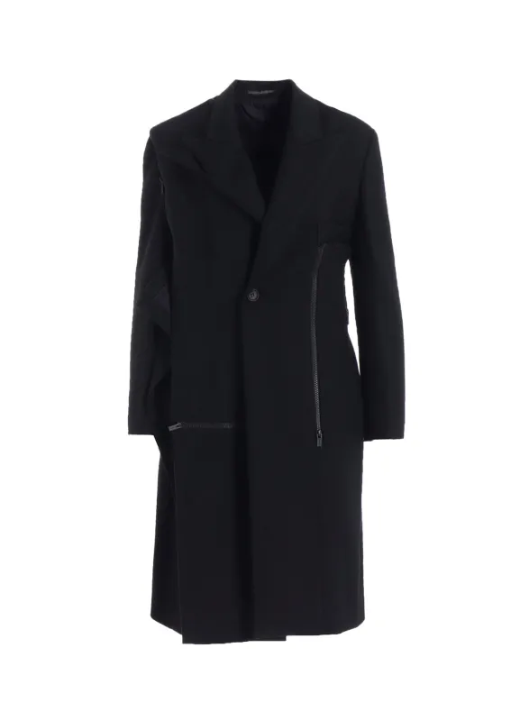 W/SAXONY  ZIP DETAIL JACKET sold by Yohji Yamamoto