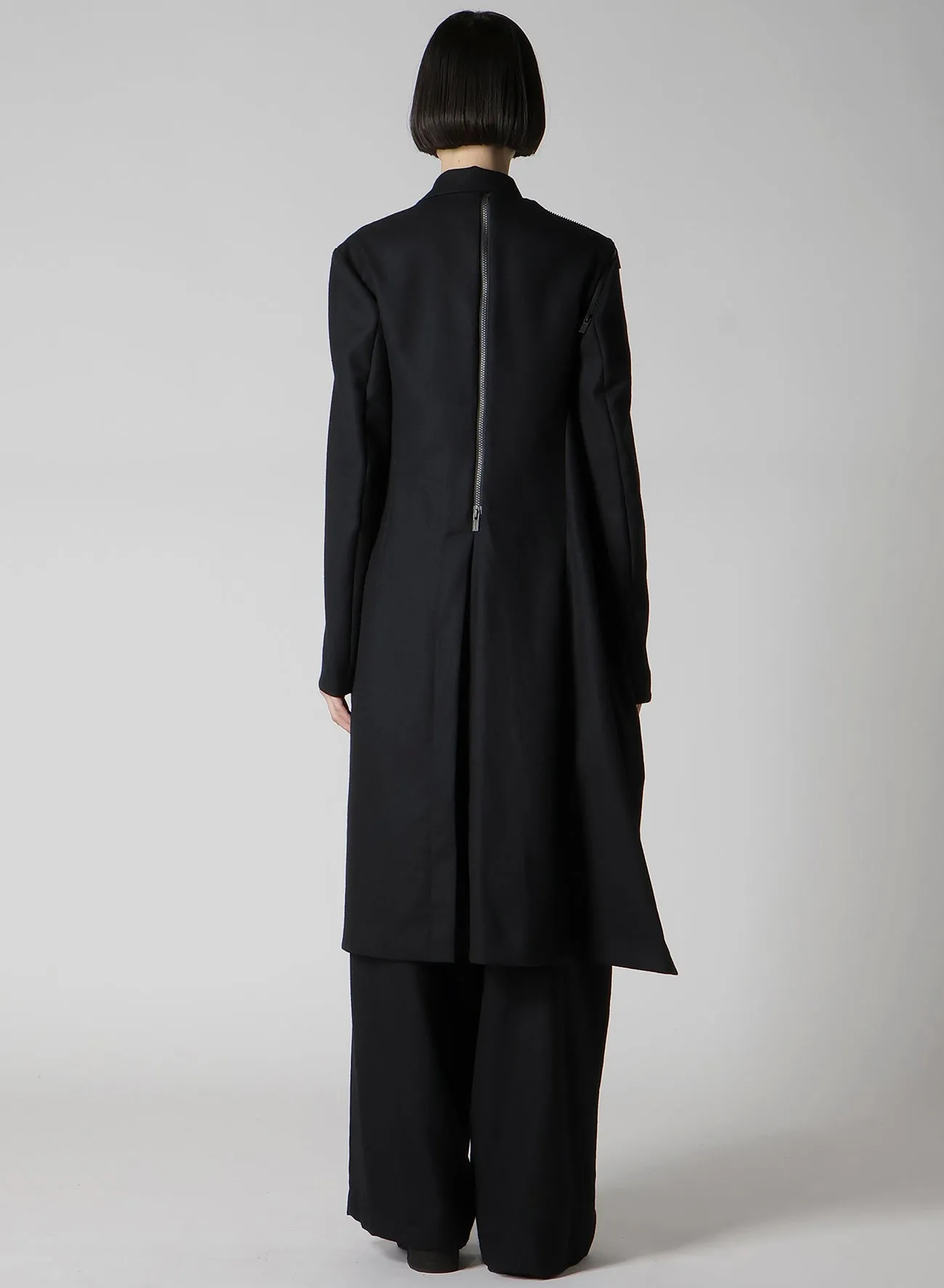 W/SAXONY ZIP DETAIL JACKET sold by Yohji Yamamoto product image thumbnail 5