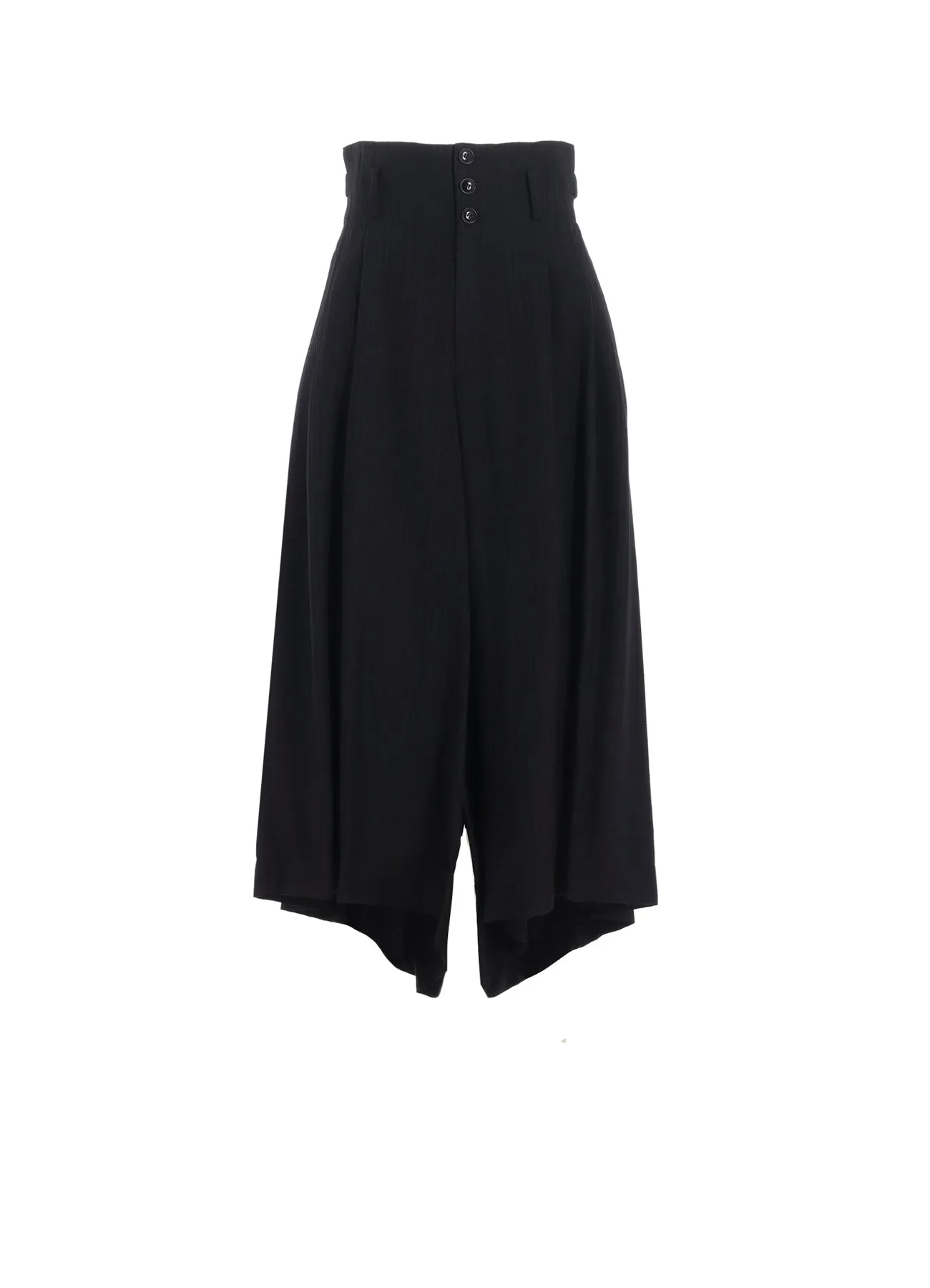 VISCOSE TWEED STRIPE WIDE PANTS sold by Yohji Yamamoto