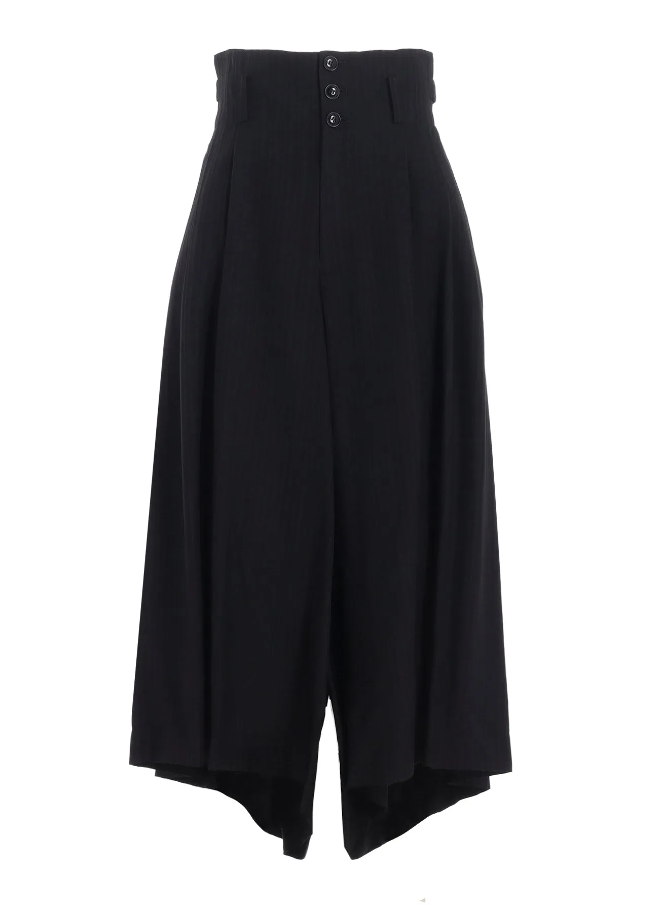 VISCOSE TWEED STRIPE WIDE PANTS sold by Yohji Yamamoto product image thumbnail 2