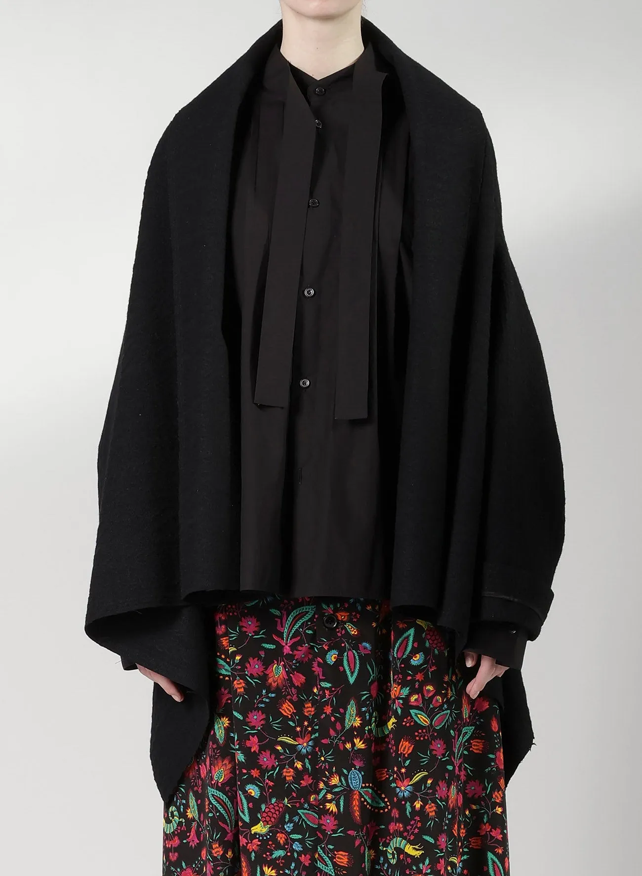 CABLE JQ KNIT SCARF BLOUSON sold by Yohji Yamamoto product image thumbnail 5