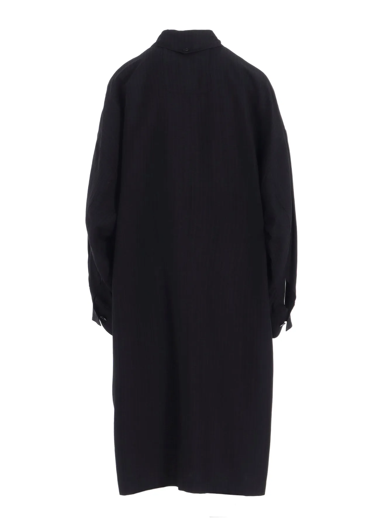 VISCOSE TWEED STRIPE LONG COAT sold by Yohji Yamamoto product image thumbnail 3