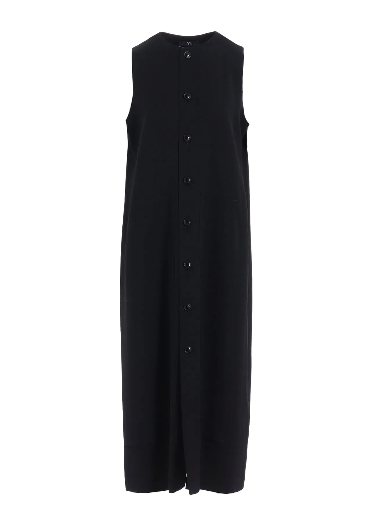 WOOL GABARDINE FRONT OPEN DRESS sold by Yohji Yamamoto product image thumbnail 2