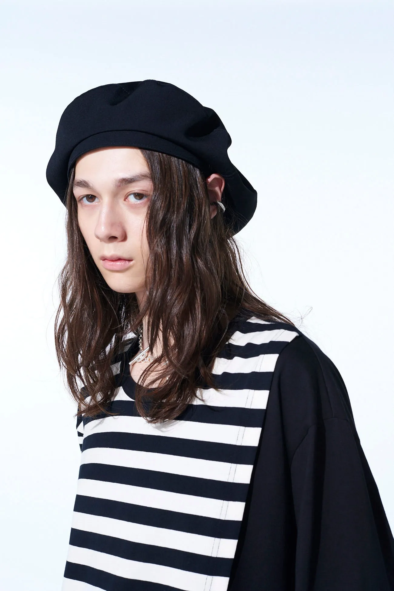 WASHER WOOL GABARDINE BERET sold by Yohji Yamamoto product image thumbnail 2