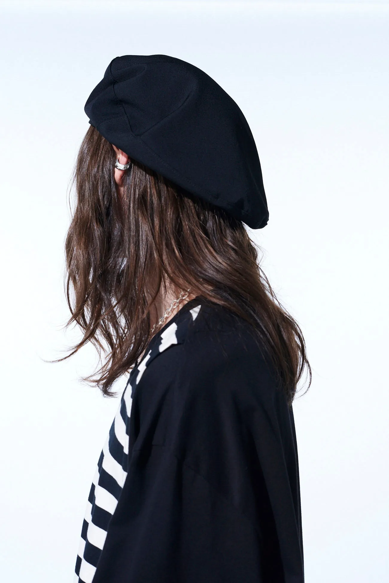 WASHER WOOL GABARDINE BERET sold by Yohji Yamamoto product image thumbnail 3