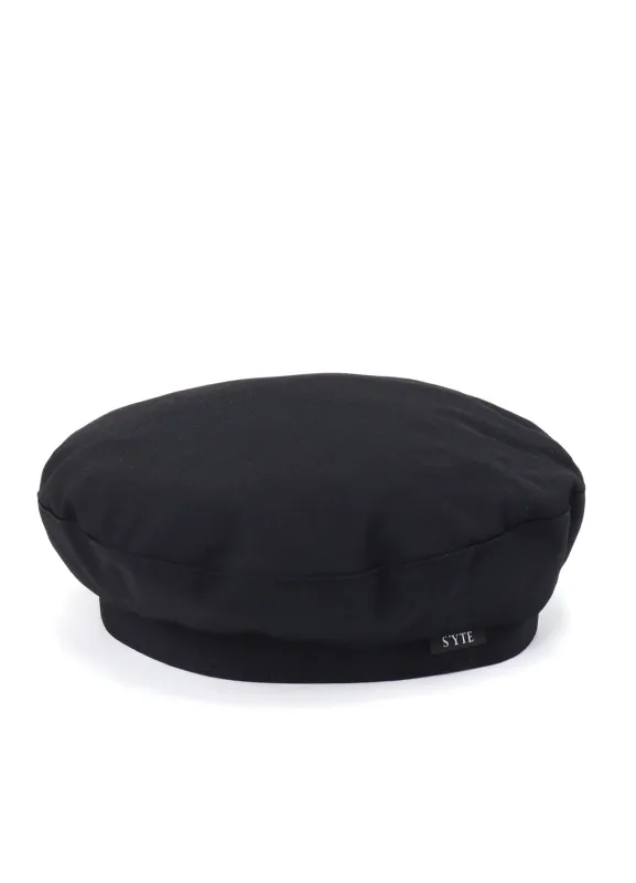 WASHER WOOL GABARDINE BERET sold by Yohji Yamamoto