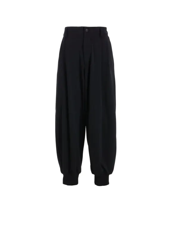 PE/SMOOTH TWO-TUCK RIB PANTS sold by Yohji Yamamoto