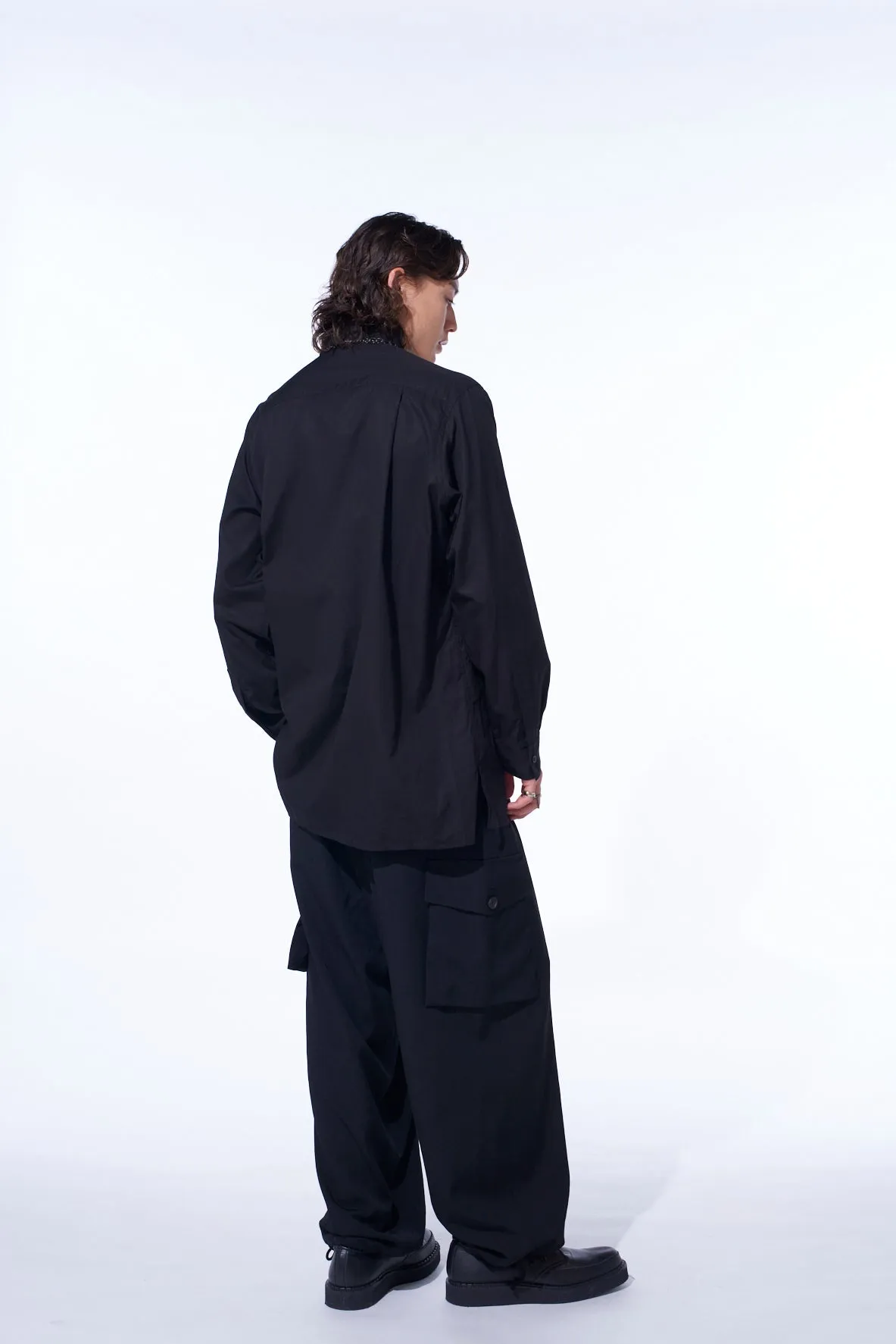 WASHER WOOL GABARDINE 2 TUCK CARGO PANTS sold by Yohji Yamamoto product image thumbnail 4