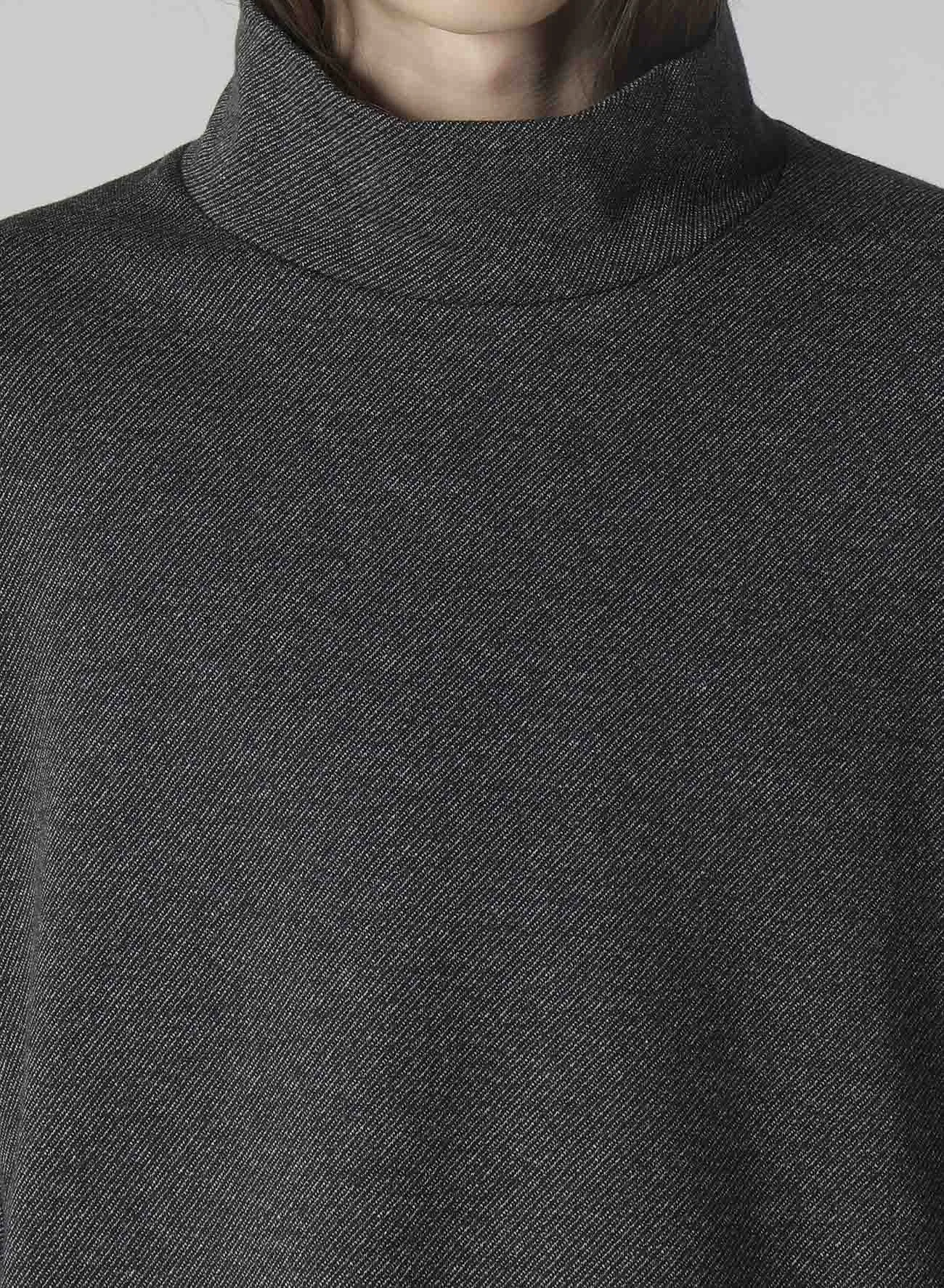 COTTON WOOL TWILL JERSEY SIDE SLIT PADDED HIGH NECK PO sold by Yohji Yamamoto product image thumbnail 3