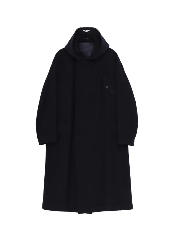 AIRY MOSSER HOODED COAT sold by Yohji Yamamoto
