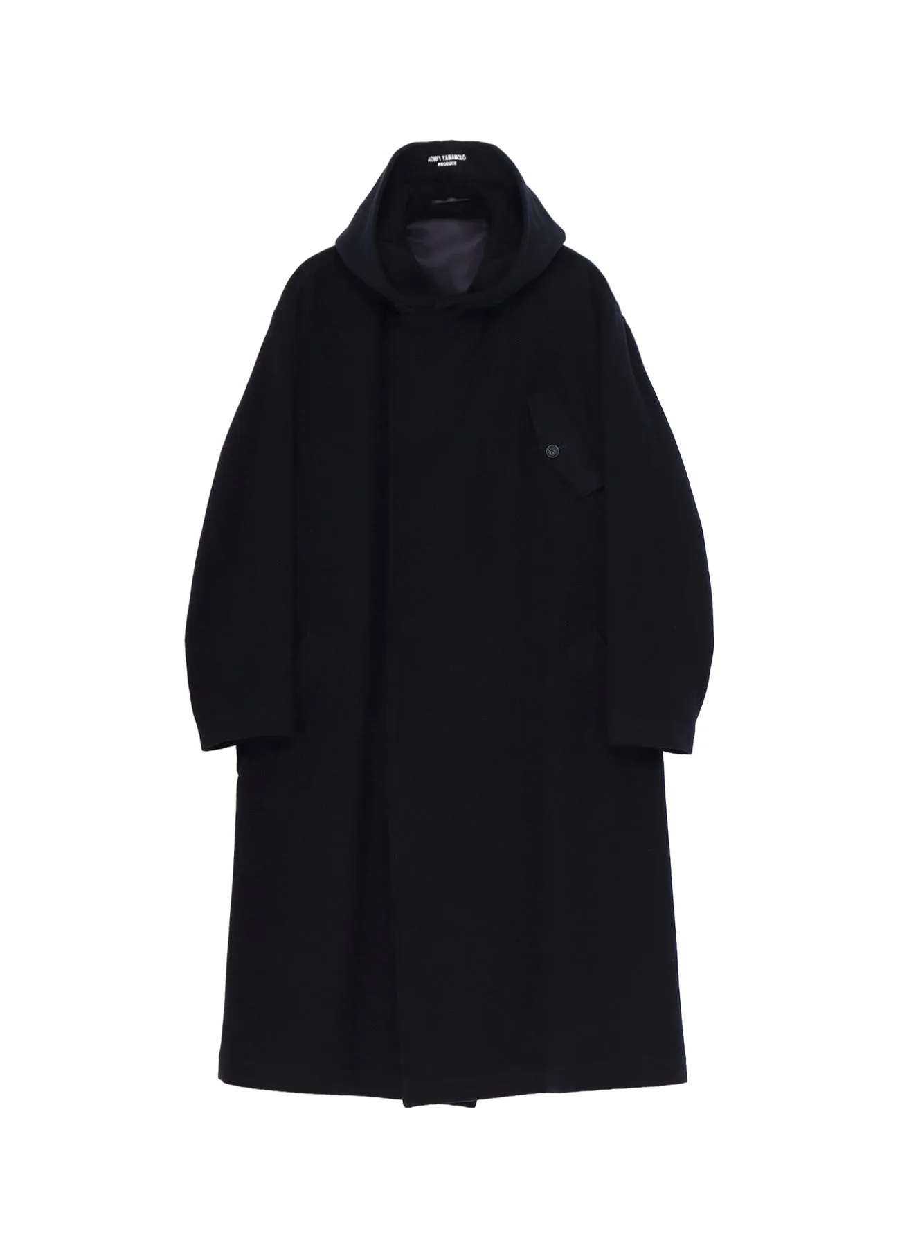 AIRY MOSSER HOODED COAT sold by Yohji Yamamoto