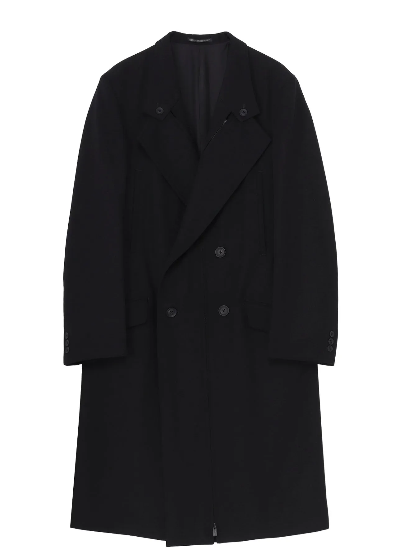ARMY GABARDINE ZIPPER LONG JACKET sold by Yohji Yamamoto product image thumbnail 2