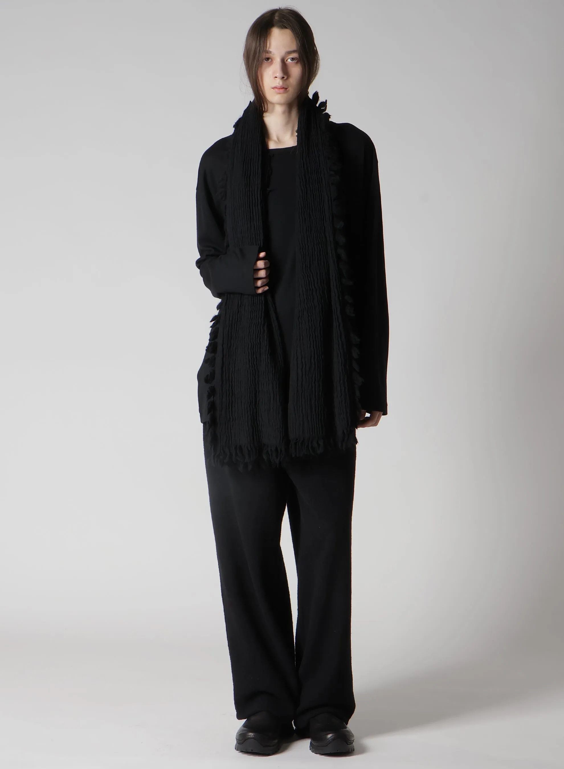 W FLAT/W SLUB WILLOW SCARF sold by Yohji Yamamoto product image thumbnail 2