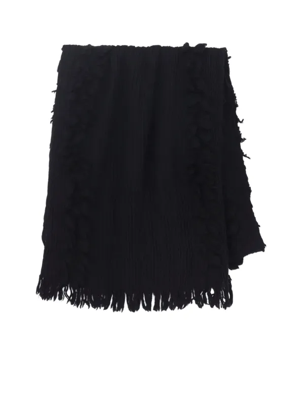 W FLAT/W SLUB WILLOW SCARF sold by Yohji Yamamoto