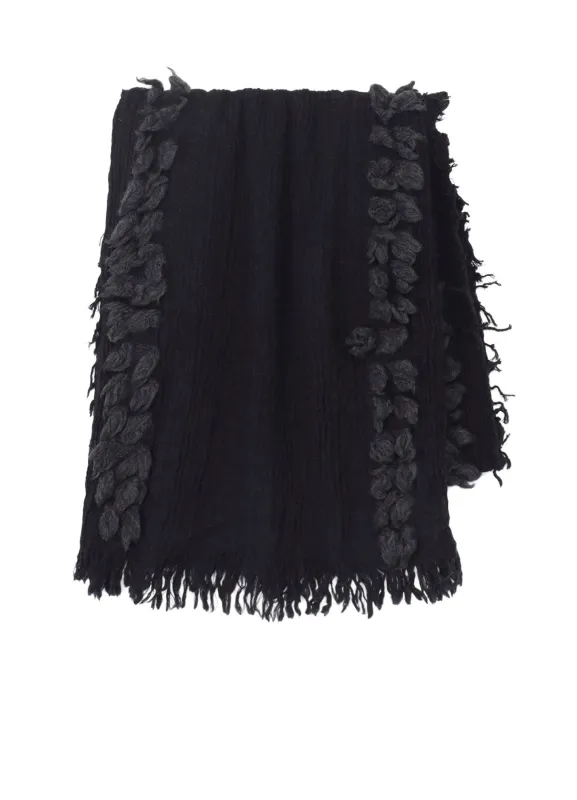 W FLAT/W SLUB WILLOW SCARF sold by Yohji Yamamoto