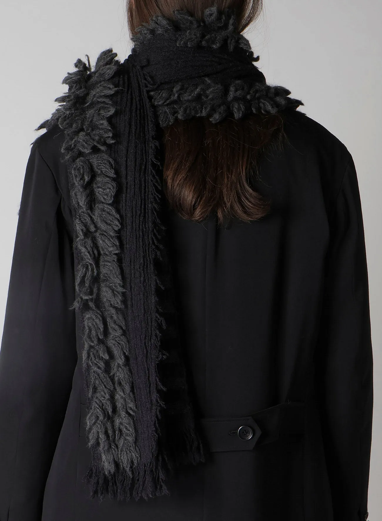 W FLAT/W SLUB WILLOW SCARF sold by Yohji Yamamoto product image thumbnail 5