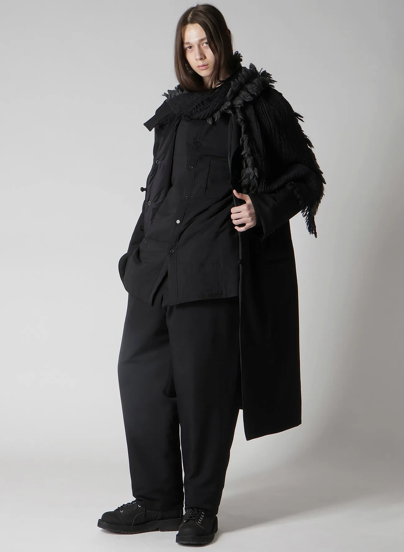 W FLAT/W SLUB WILLOW SCARF sold by Yohji Yamamoto product image thumbnail 2