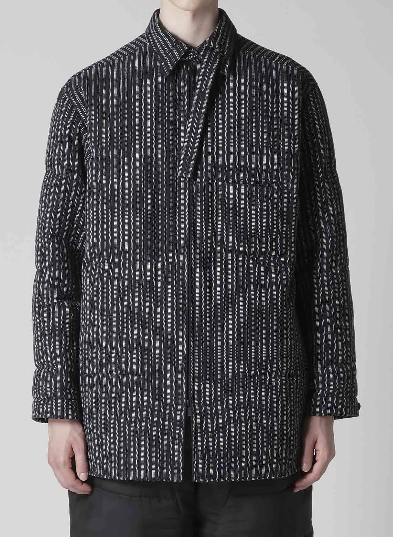 KHADI COTTON TAB COLLAR PADDED BLOUSE sold by Yohji Yamamoto product image thumbnail 3