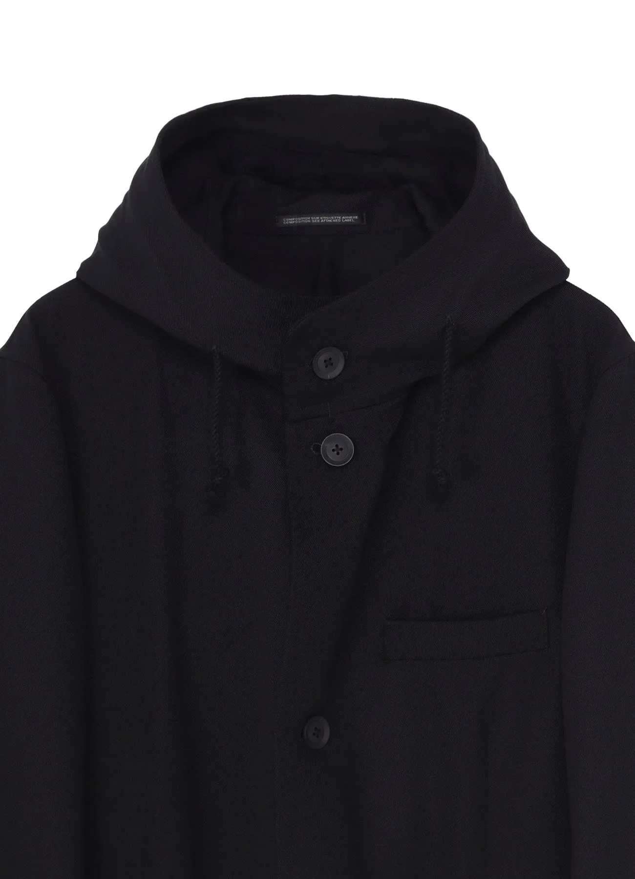 ARMY GABARDINE FOODED JACKET sold by Yohji Yamamoto product image thumbnail 4