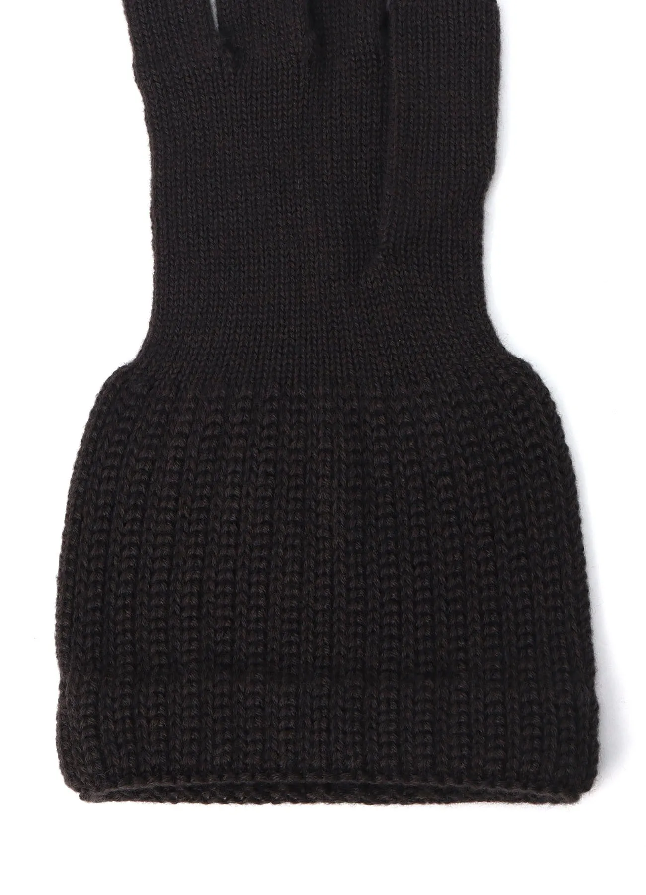 W/AC CARDIGAN STITCH KNITTED CUFFS GLOVES sold by Yohji Yamamoto product image thumbnail 5