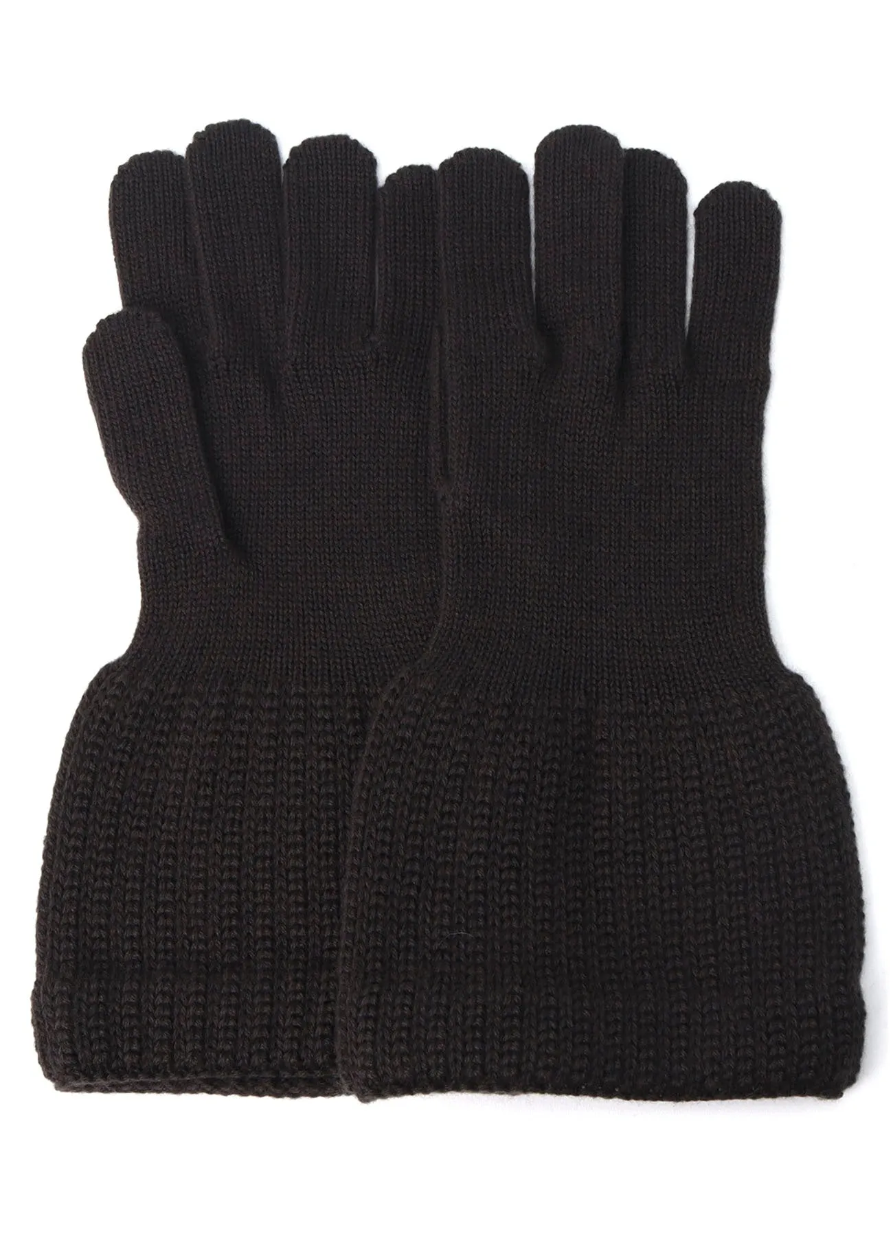 W/AC CARDIGAN STITCH KNITTED CUFFS GLOVES sold by Yohji Yamamoto product image thumbnail 2