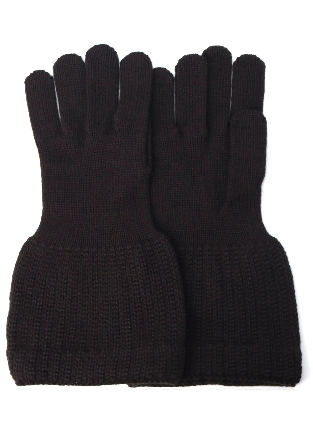 W/AC CARDIGAN STITCH KNITTED CUFFS GLOVES sold by Yohji Yamamoto product image thumbnail 3
