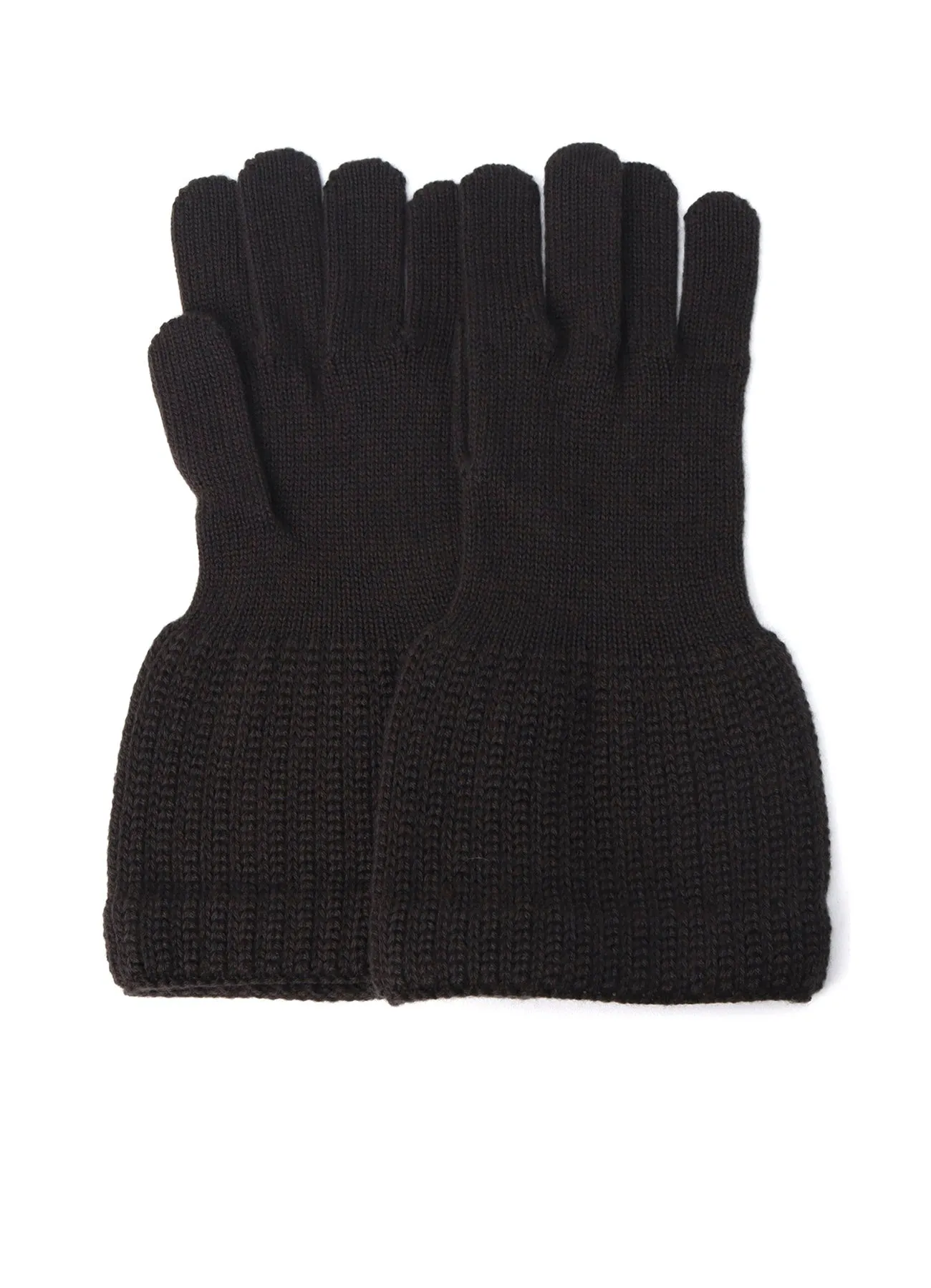 W/AC CARDIGAN STITCH KNITTED CUFFS GLOVES sold by Yohji Yamamoto