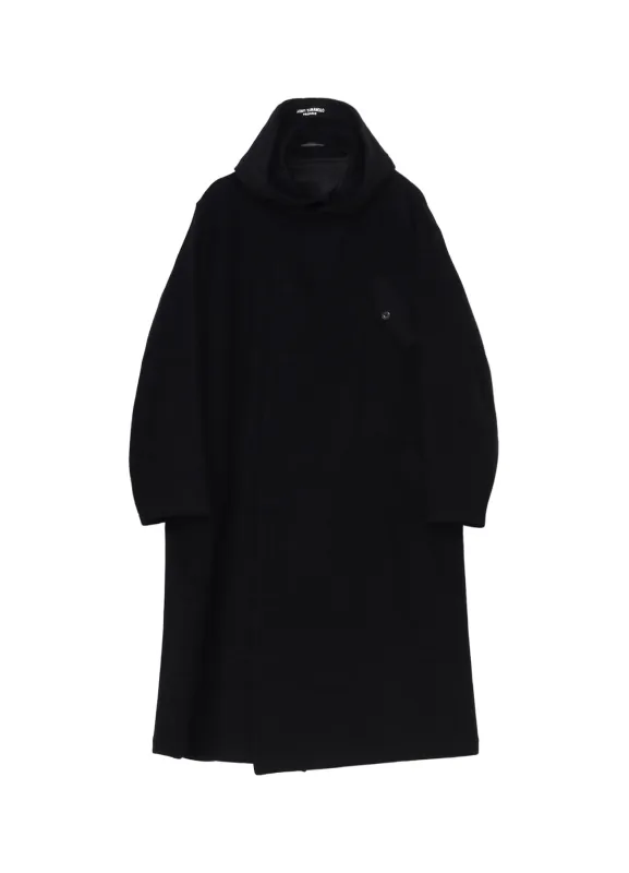 AIRY MOSSER HOODED COAT sold by Yohji Yamamoto