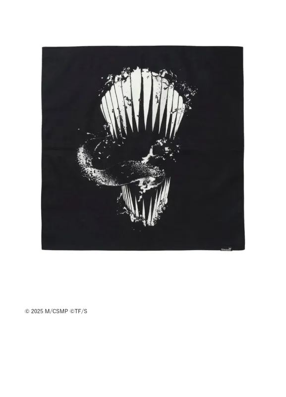 【Pre-Order】Ground Y×CHAINSAW MAN Collaborate Collection CHAINSAW MAN TEETH HANDKERCHIEF【Shipping sequentially from late February 2026】 sold by Yohji Yamamoto