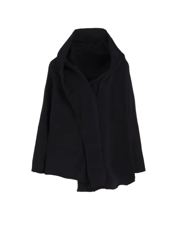 COTTON MINI FLEECE HOODIE sold by Yohji Yamamoto