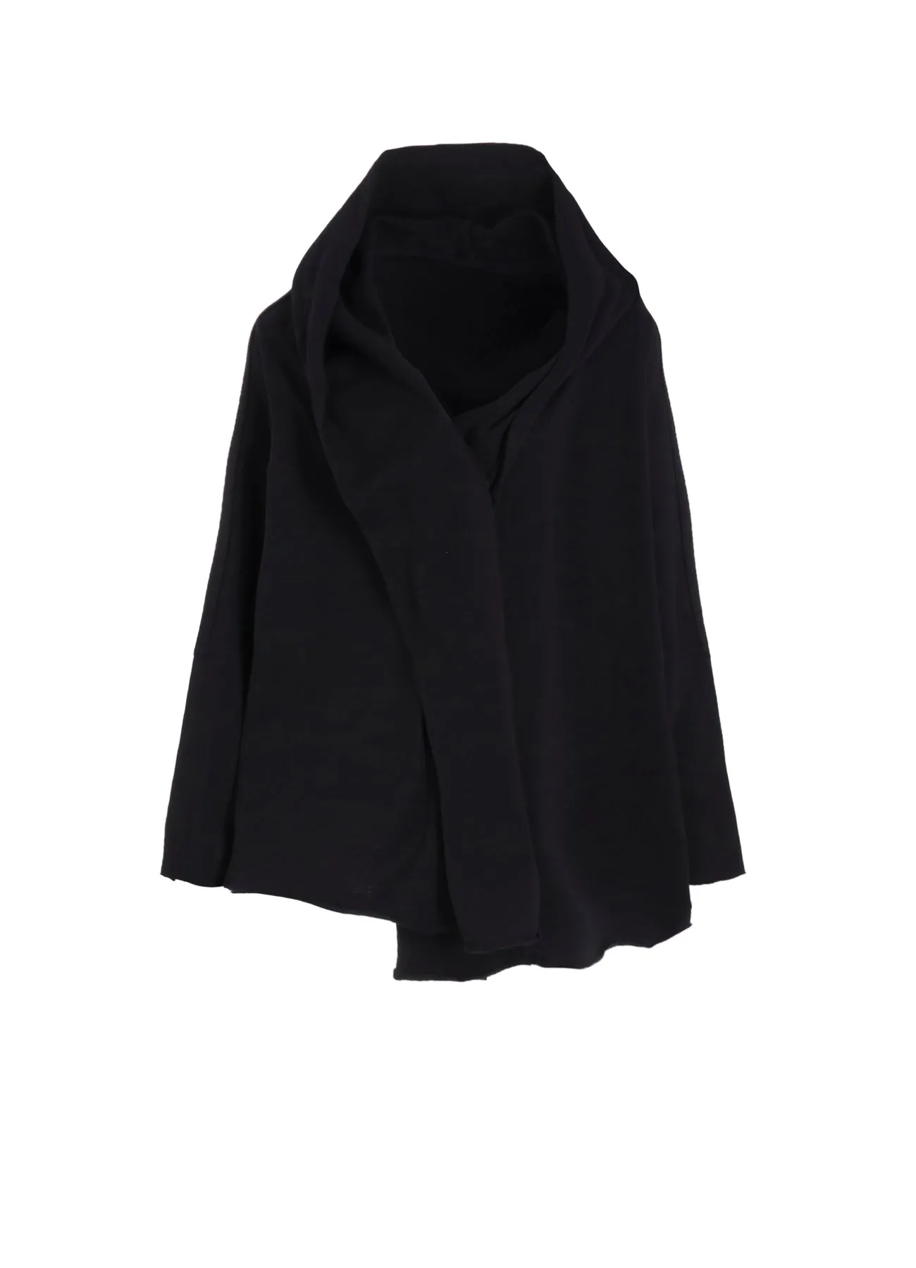 COTTON MINI FLEECE HOODIE sold by Yohji Yamamoto