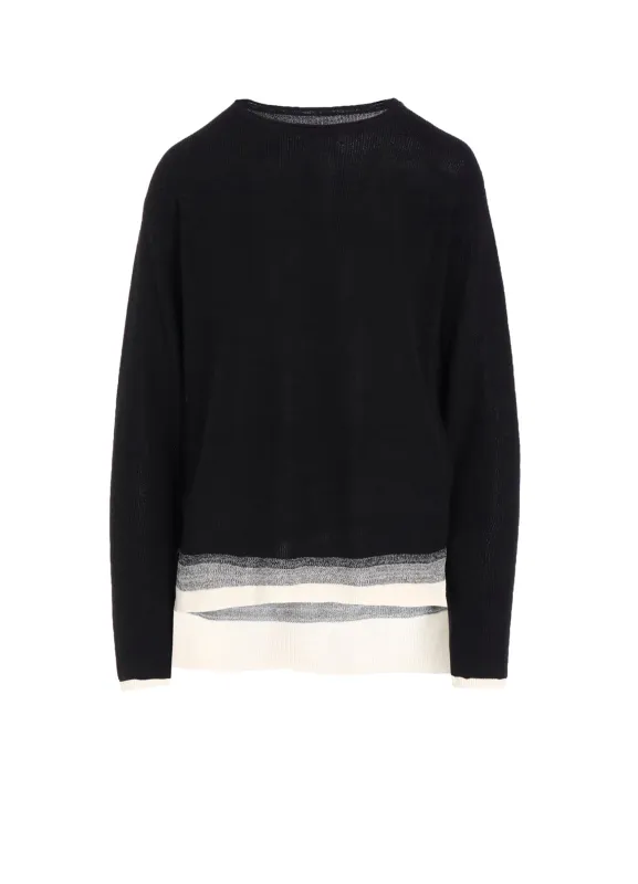 CAC KNIT GRADATION PULLOVER sold by Yohji Yamamoto