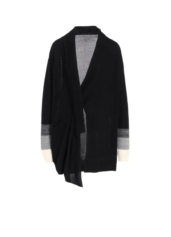 CAC KNIT GRADATION LONG CARDIGAN sold by Yohji Yamamoto
