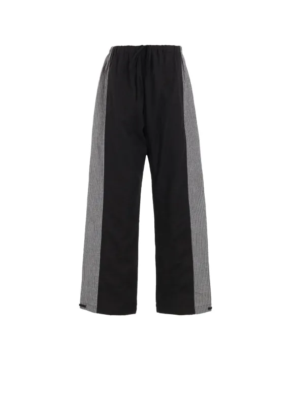 GAUZE + STRIPE PANTS (L) sold by Yohji Yamamoto