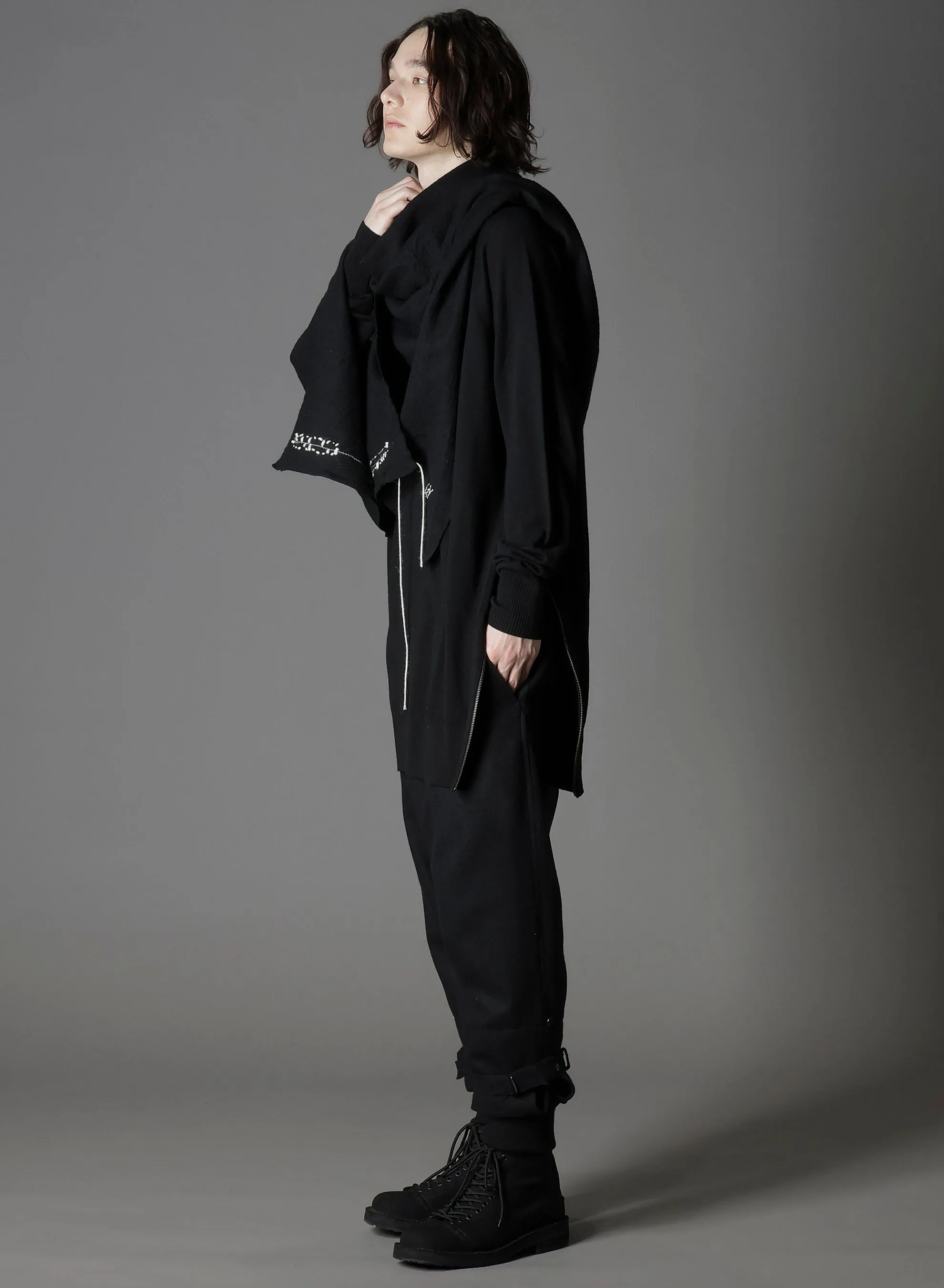 TETANY WOOL HAND STITCH SCARF sold by Yohji Yamamoto product image thumbnail 3