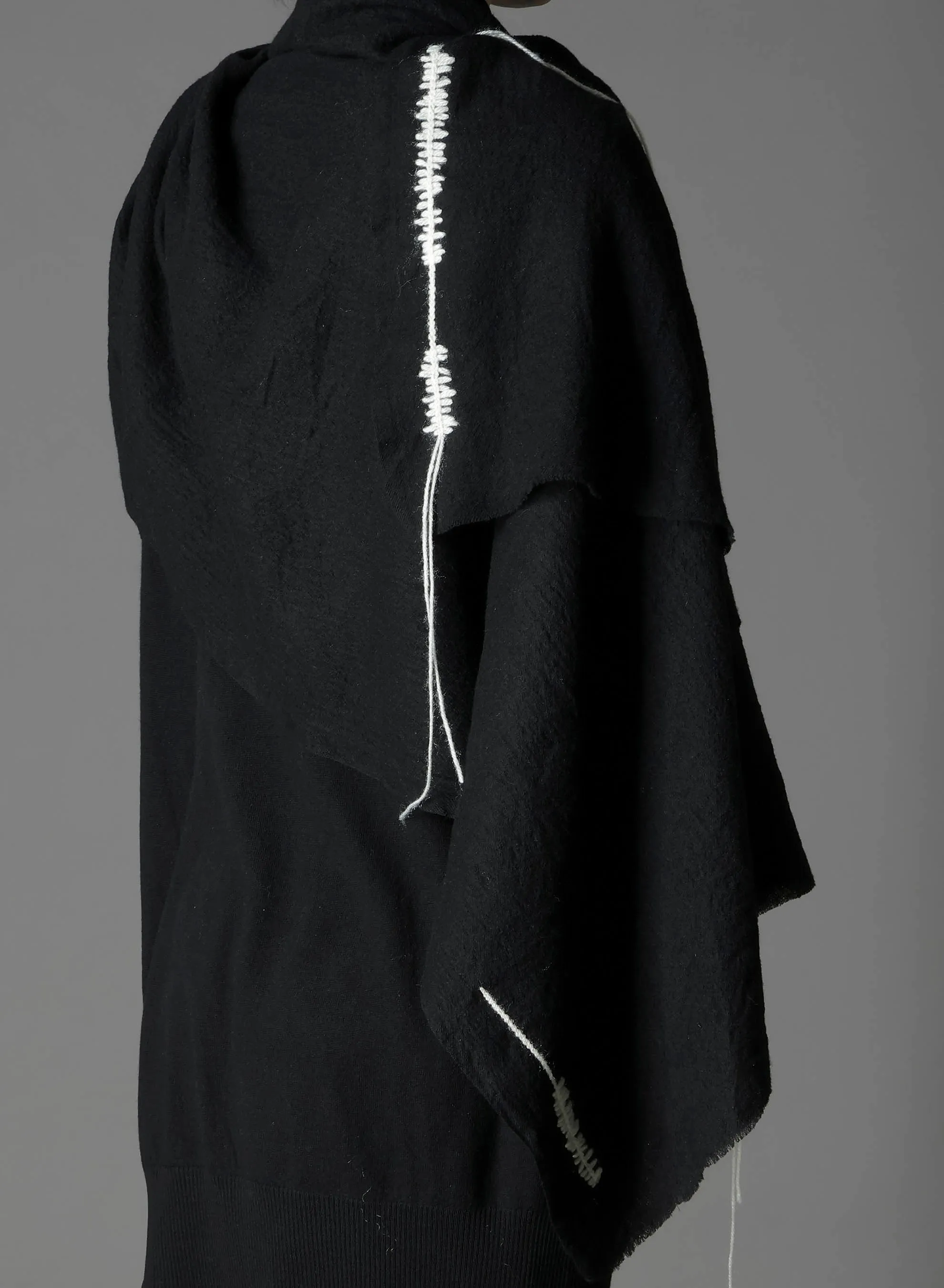 TETANY WOOL HAND STITCH SCARF sold by Yohji Yamamoto product image thumbnail 5