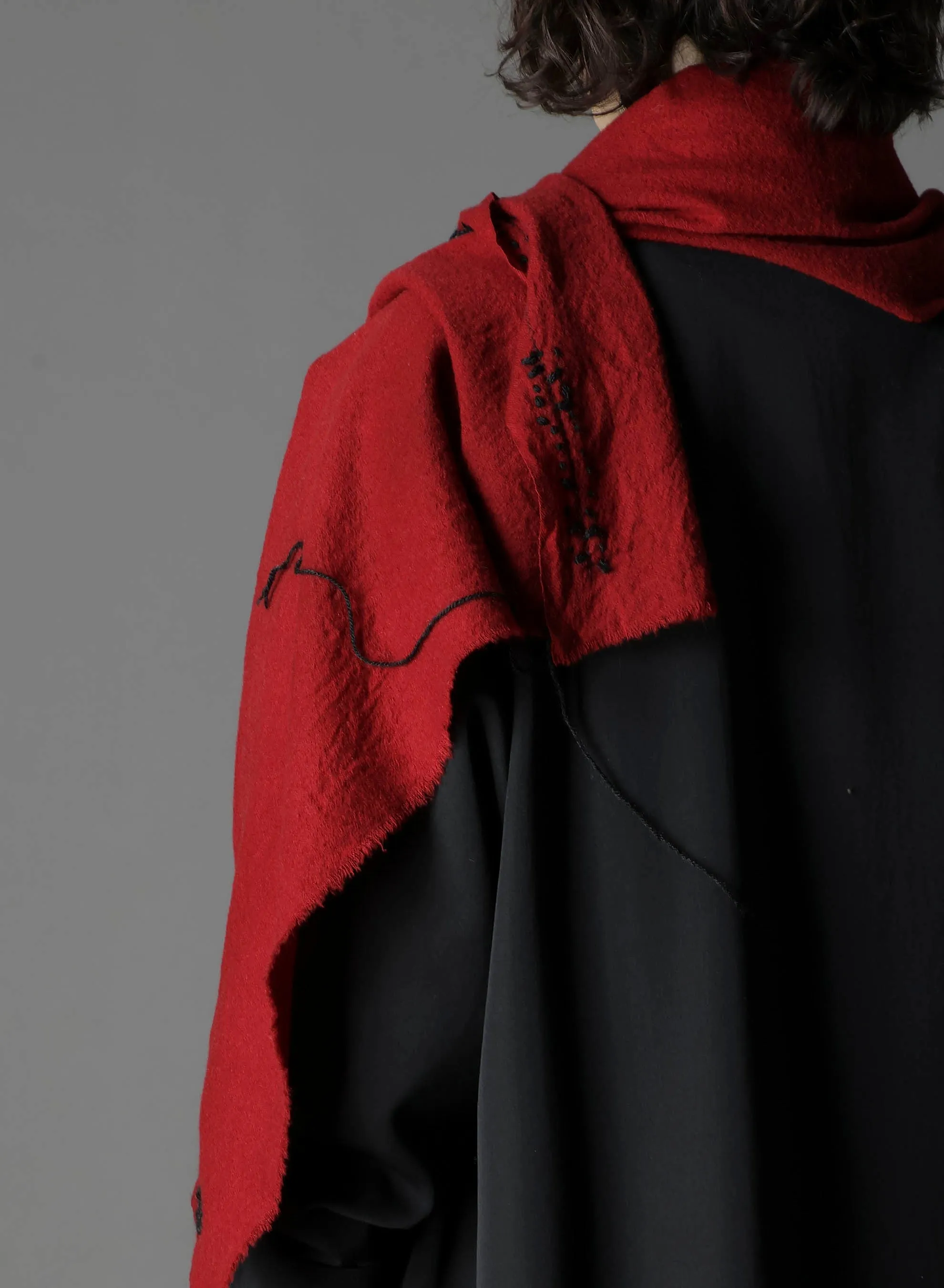 TETANY WOOL HAND STITCH SCARF sold by Yohji Yamamoto product image thumbnail 5