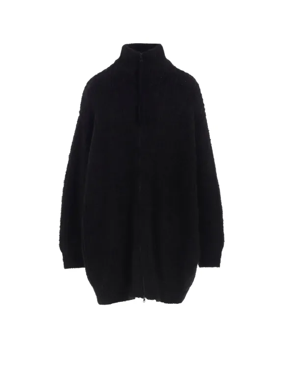 FLEECE RAISED ZIP-UP CARDIGAN sold by Yohji Yamamoto