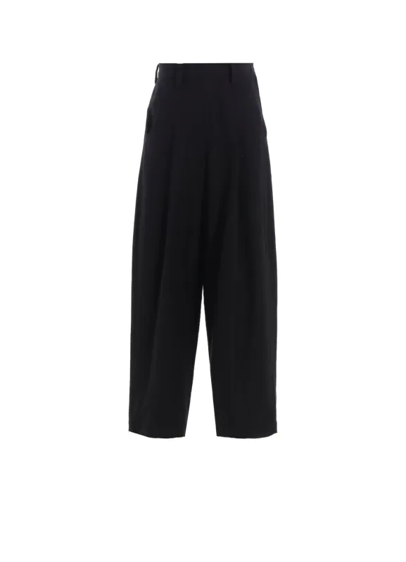 COTTON/FLAX MOLESKIN TUCKED PANTS sold by Yohji Yamamoto