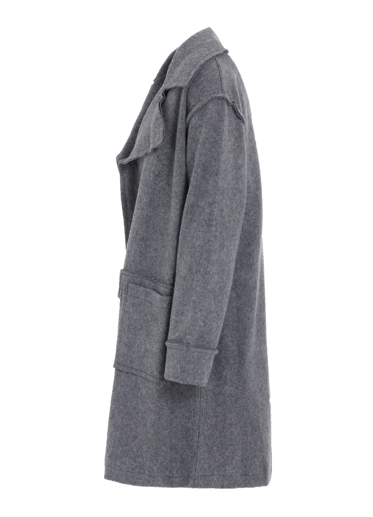 W/NY FLEECE LONG COAT sold by Yohji Yamamoto product image thumbnail 3