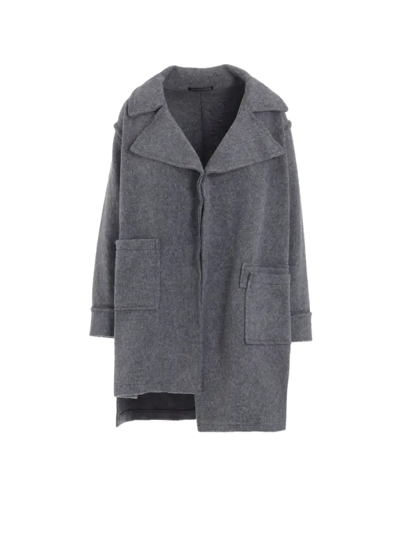 W/NY FLEECE LONG COAT sold by Yohji Yamamoto