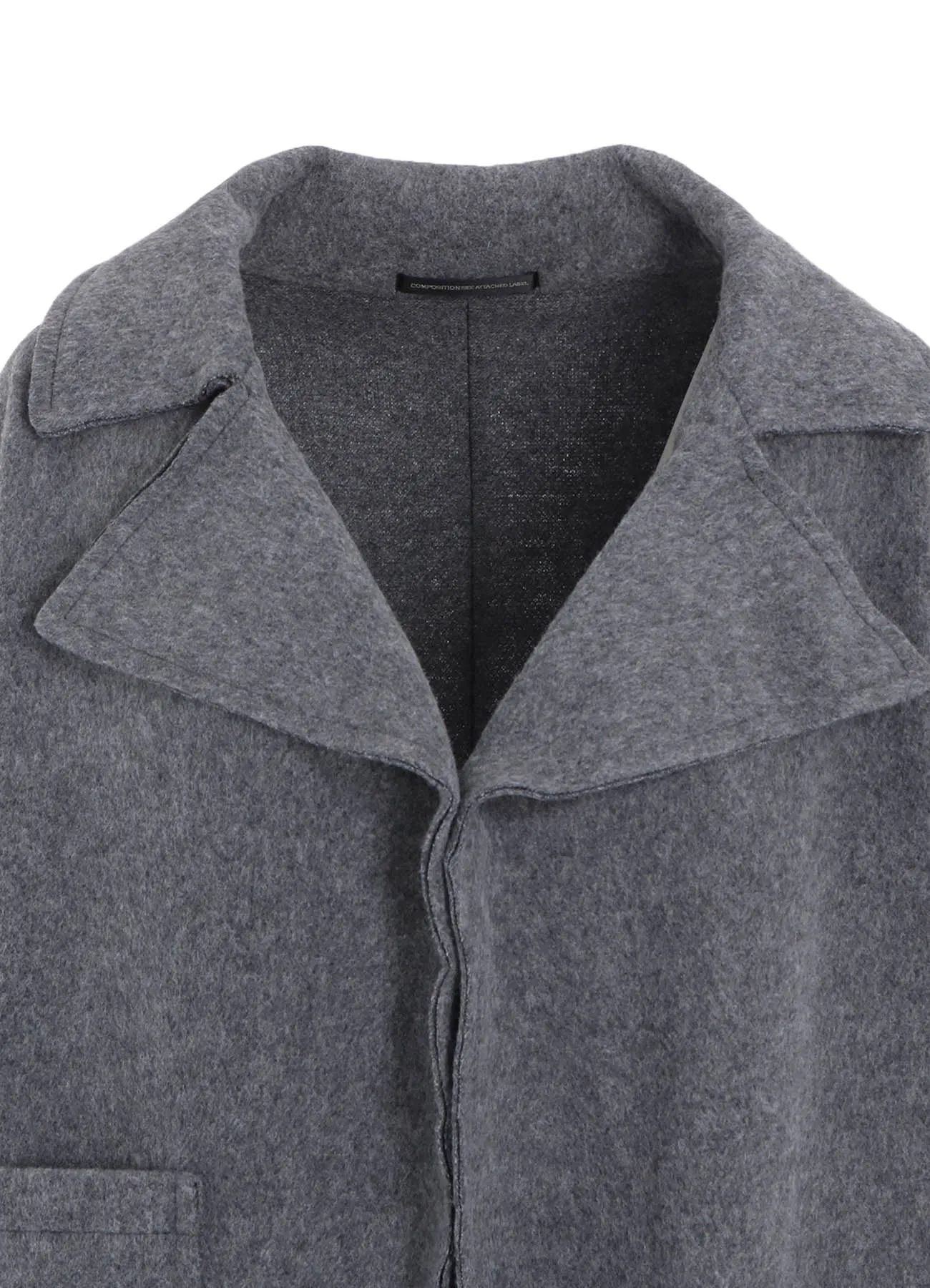 W/NY FLEECE LONG COAT sold by Yohji Yamamoto product image thumbnail 5