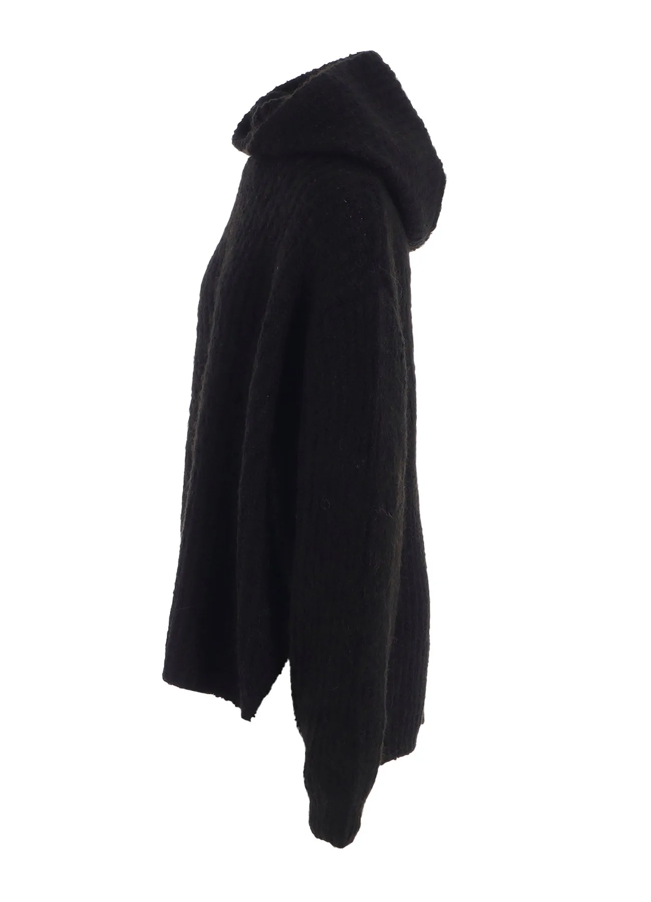 FLEECE RAISED HOODIE sold by Yohji Yamamoto product image thumbnail 3
