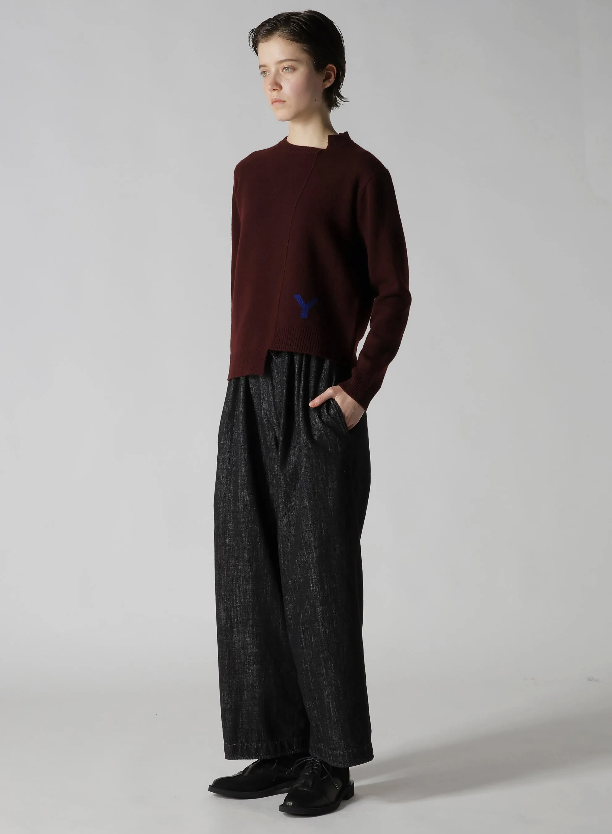 8OZ DENIM STRAIGHT STRING PANTS sold by Yohji Yamamoto product image thumbnail 4