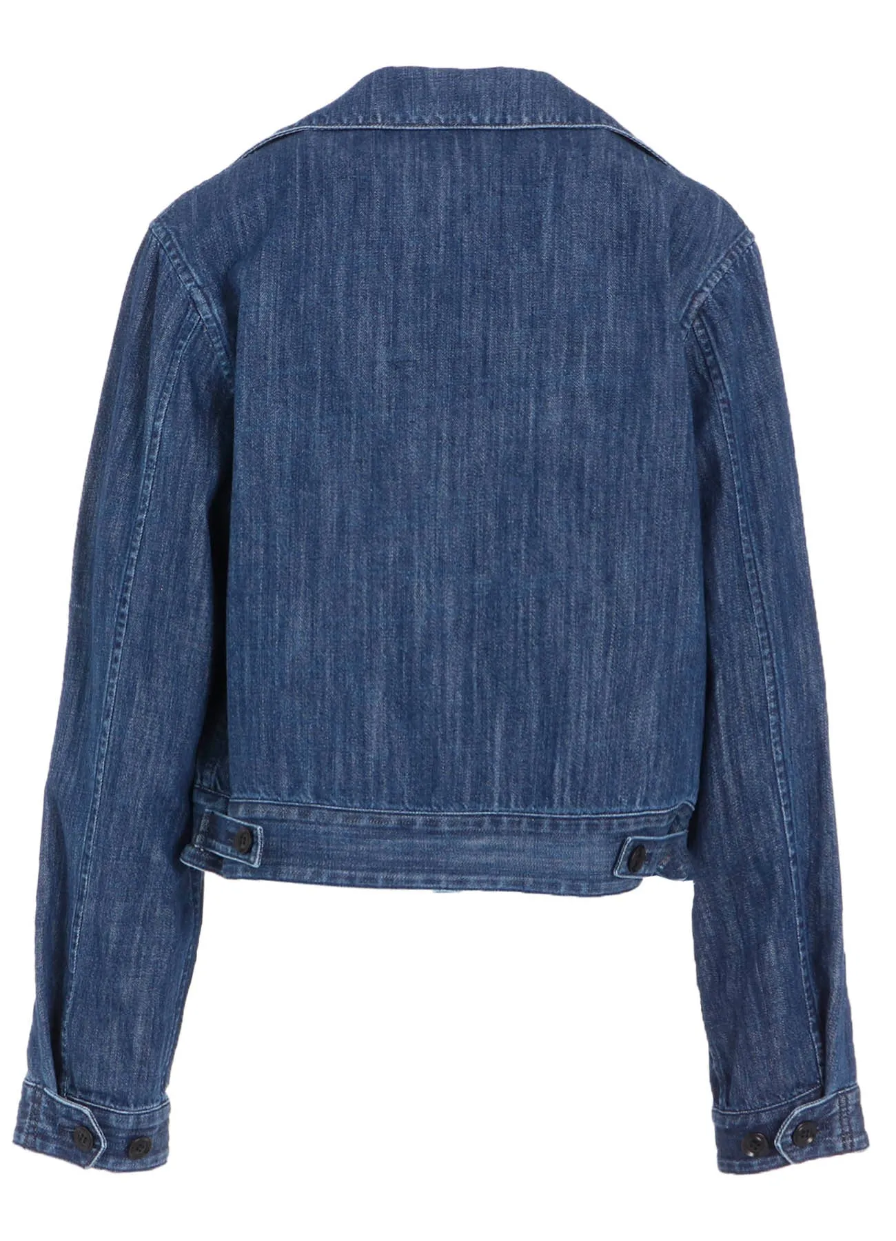 8OZ DENIM SLIT COLLART SHORT BLOUSE sold by Yohji Yamamoto product image thumbnail 5